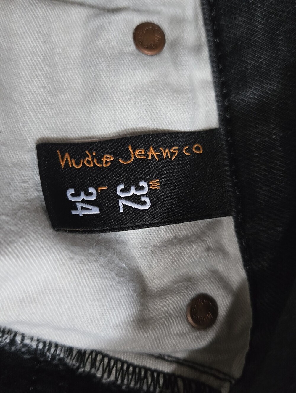 nudie jeans |thin finn | org black ring | vintage Early 2000s | DAMAGED - Picture 9 of 13